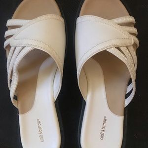 Croft & Barrow white sandals